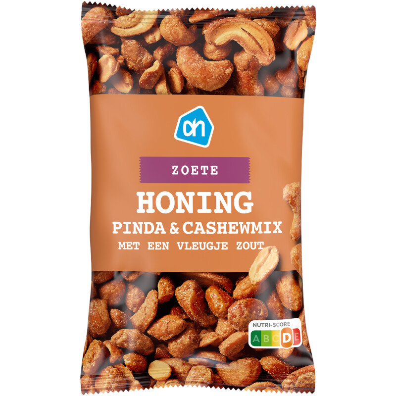 Een afbeelding van AH Honing pinda & cashewnoten