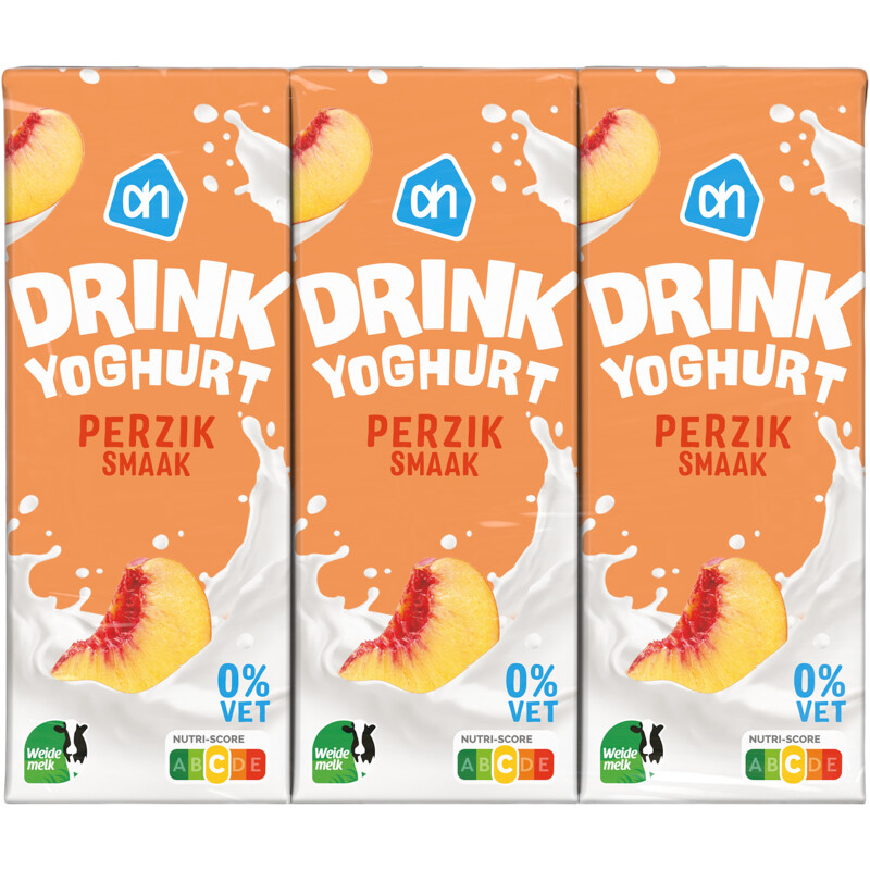 Een afbeelding van AH Drinkyoghurt perziksmaak 6-pack