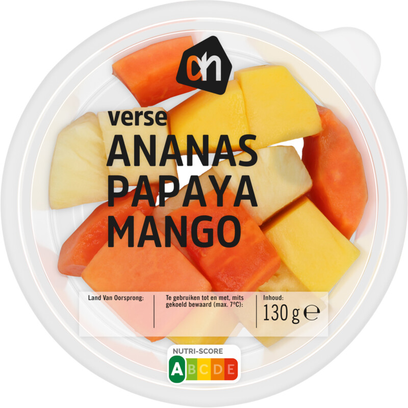 Een afbeelding van AH Ananas, papaja, mango