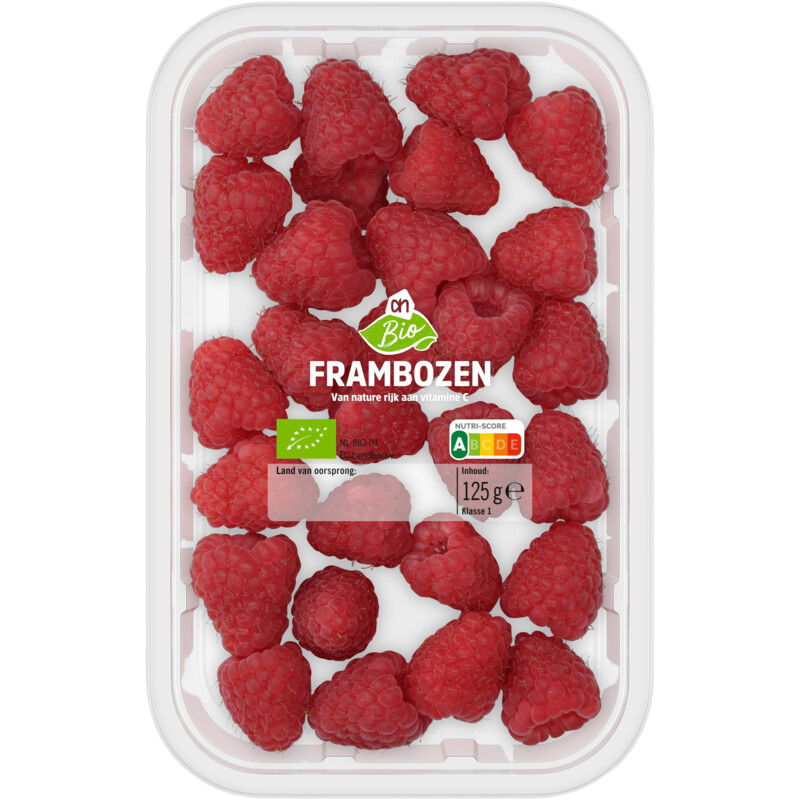 Een afbeelding van AH Biologisch Frambozen