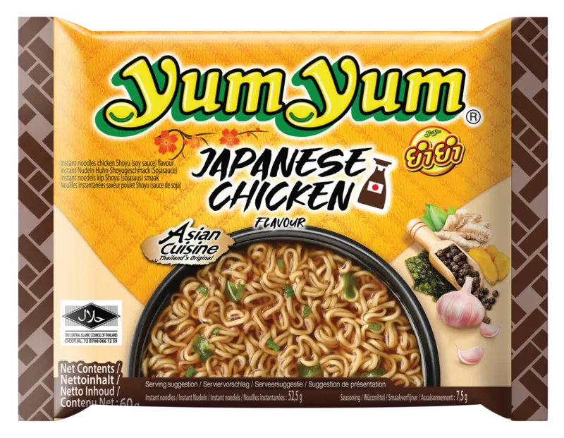 Yum Yum Japanese chicken flavour instant noodles