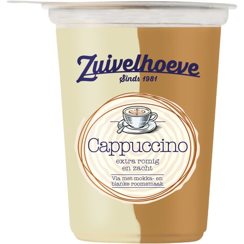 Een afbeelding van Zuivelhoeve Cappucino extra romig en zacht