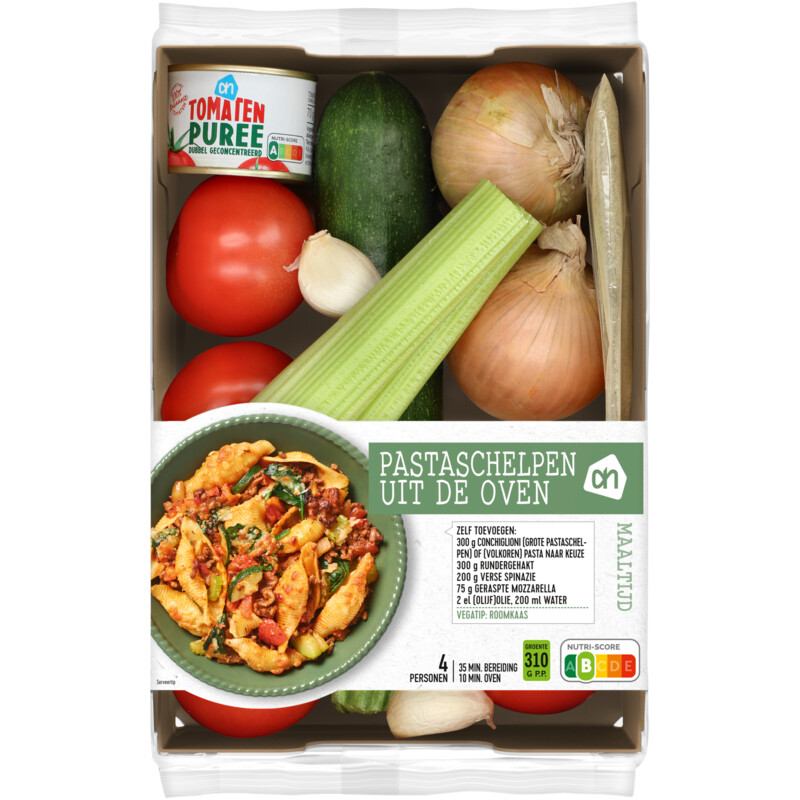 Een afbeelding van AH Pastaschelpen uit de oven verspakket