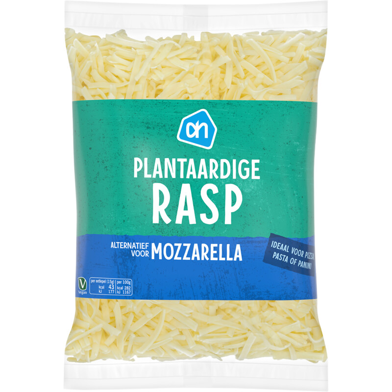 Een afbeelding van AH Plantaardige rasp mozzarella alternatief