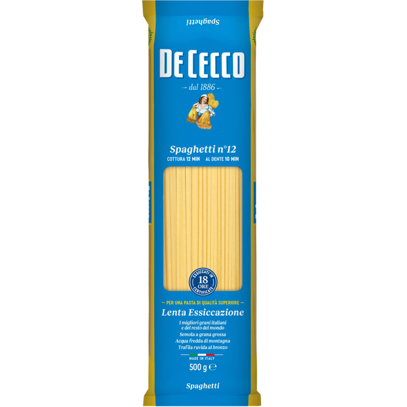 Een afbeelding van De Cecco Spaghetti Nr. 12