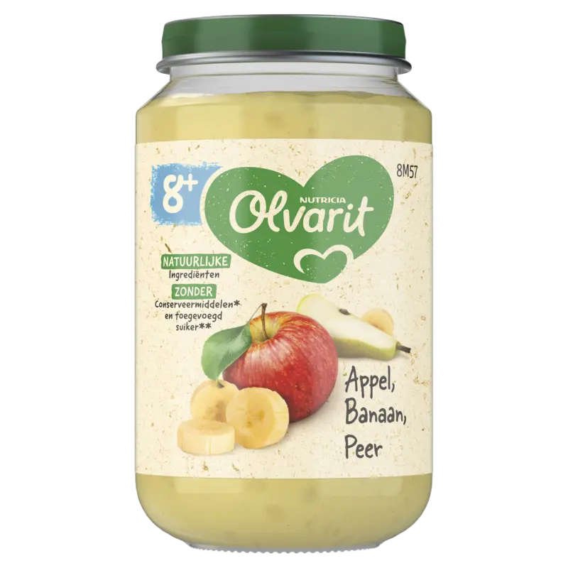 Olvarit Appel banaan peer 8m+