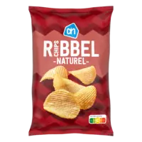 AH Ribbelchips naturel