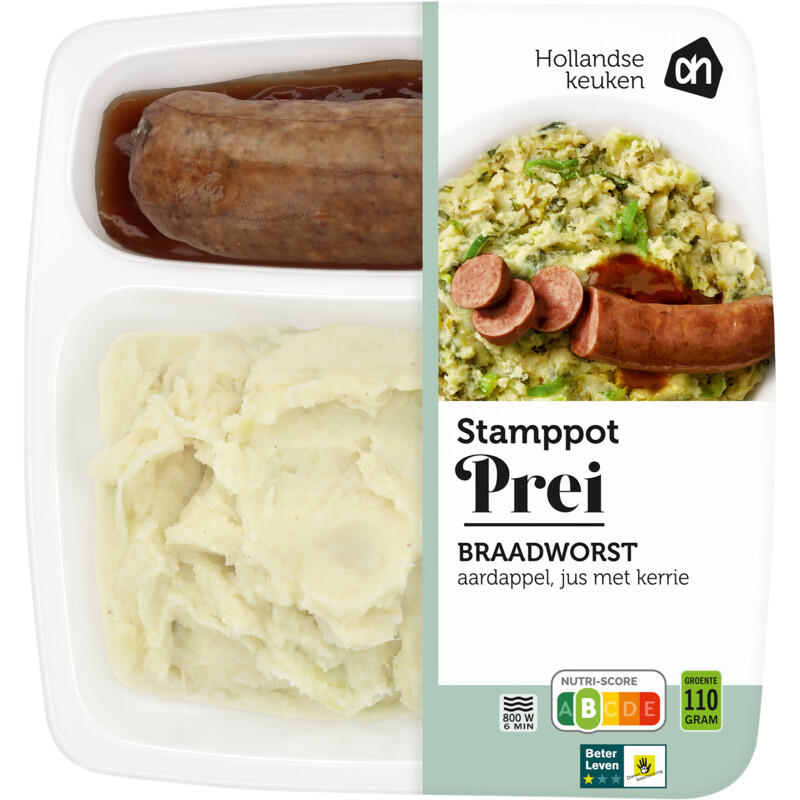 Een afbeelding van AH Stamppot prei braadworst