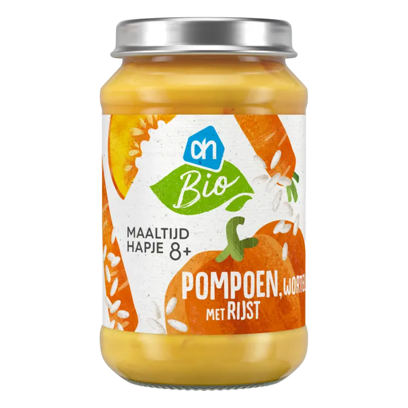 Maaltijdhapje pompoen wortel 8m+