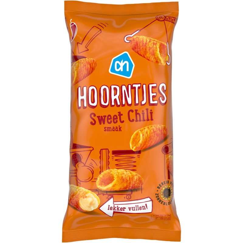 Een afbeelding van AH Hoorntjes sweet chili