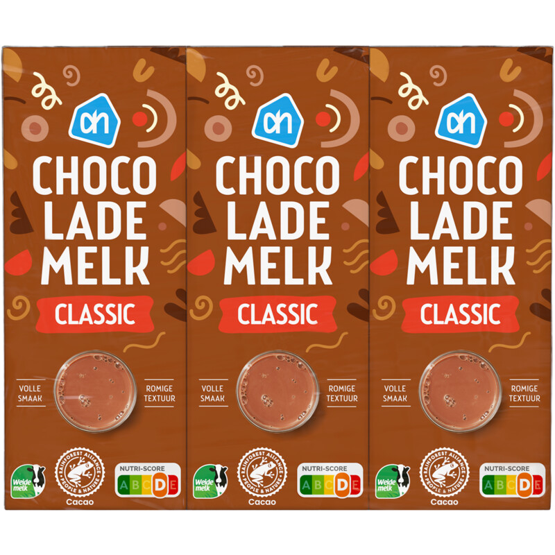 Een afbeelding van AH Chocolademelk classic 6-pack