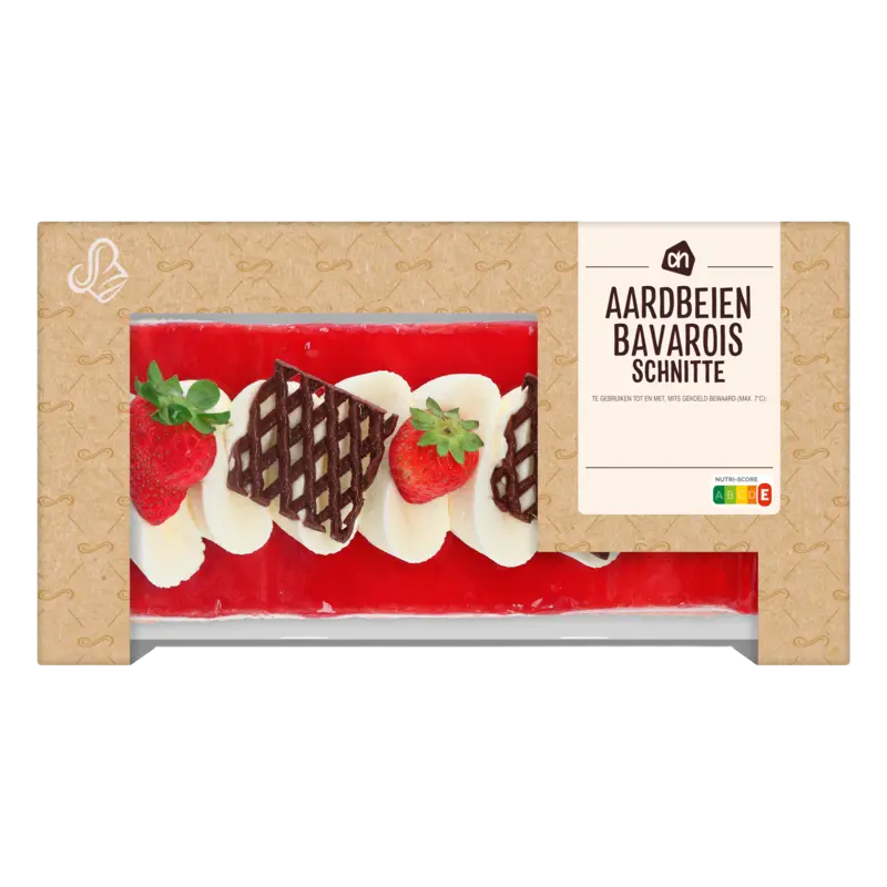 AH Aardbeien bavarois schnitte