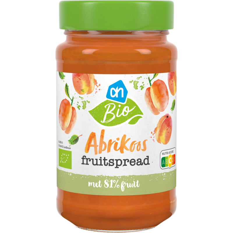 Een afbeelding van AH Biologisch Abrikoos fruitspread