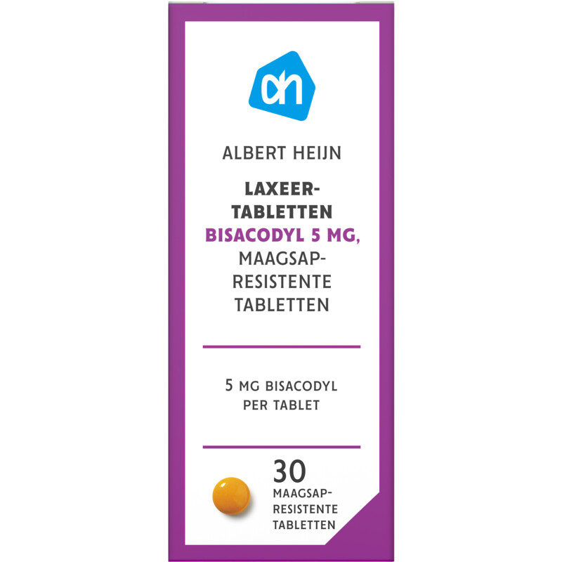 Een afbeelding van AH Laxeertabletten 5mg bisacodyl