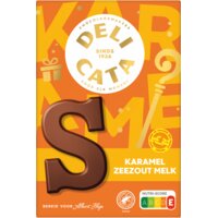 Een afbeelding van Delicata Chocoladeletter melk karamel zeezout