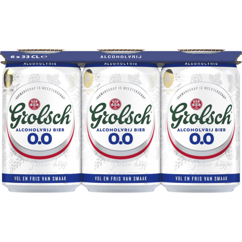 Grolsch Pilser alcoholvrij bier 0.0 6-pack