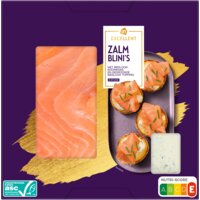 Een afbeelding van AH Excellent Zalmblini's roomkaas bieslook