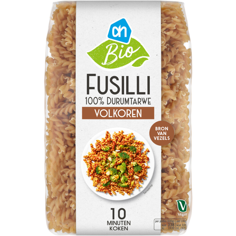 Een afbeelding van AH Biologisch Fusilli volkoren