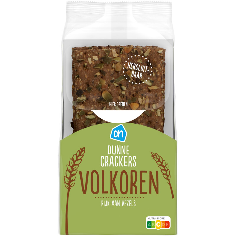 Een afbeelding van AH Dunne crackers volkoren