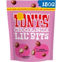 Een afbeelding van Tony's Chocolonely Lil'bits melk marshmallow biscuit