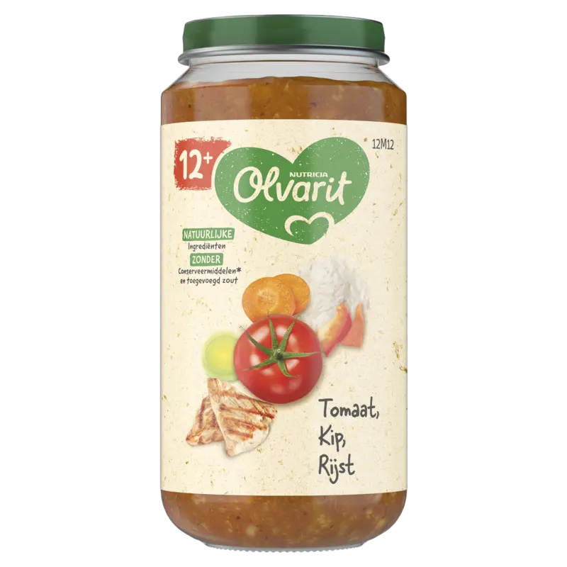 Olvarit Tomaat kip rijst 12m+