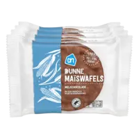 AH Dunne maïswafels melkchocolade 4-pack