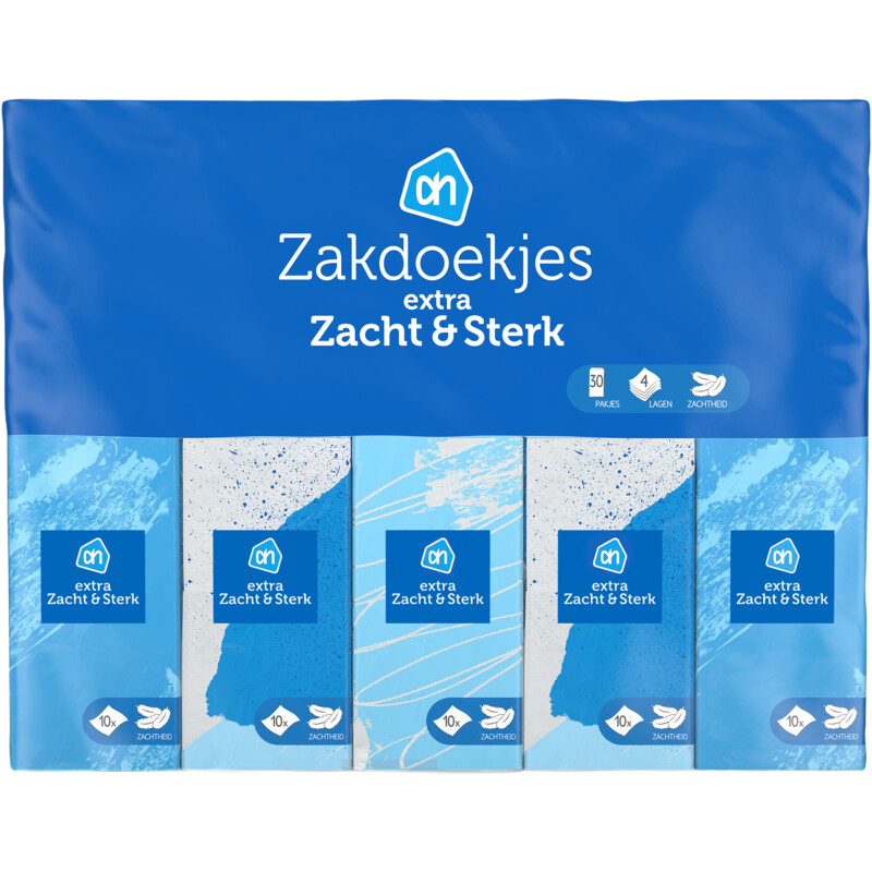 Een afbeelding van AH Zakdoekjes zacht en sterk