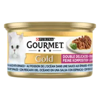 Gourmet Gold luxe mix met zeevis & spinazie