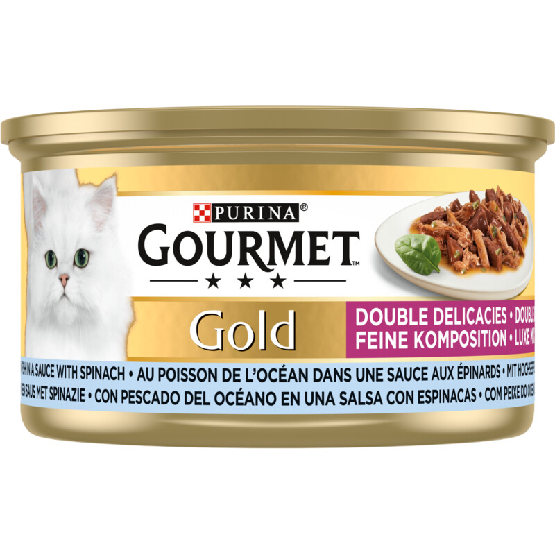 Een afbeelding van Gourmet Gold luxe mix met zeevis & spinazie