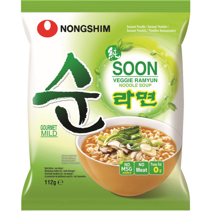 Een afbeelding van Nongshim Veggie ramen noodles