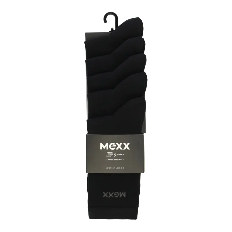 Sokken zwart maat 39-42 5-pack
