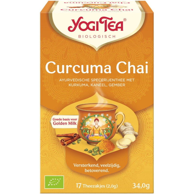 Een afbeelding van Yogi Tea Curcuma chai