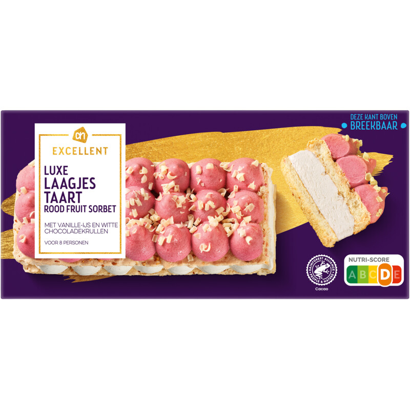 Een afbeelding van AH Excellent Luxe laagjes taart rood fruit