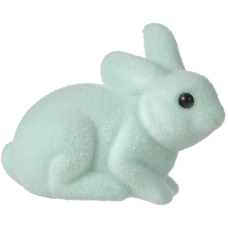 Een afbeelding van AH Flock haasje zittend mint 12cm