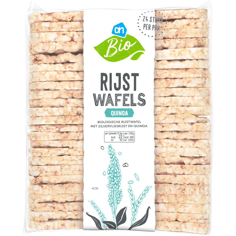 Een afbeelding van AH Biologisch Rijstwafels quinoa