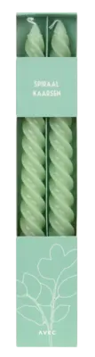 pdp-image-Avec Spiraalkaars pastel groen