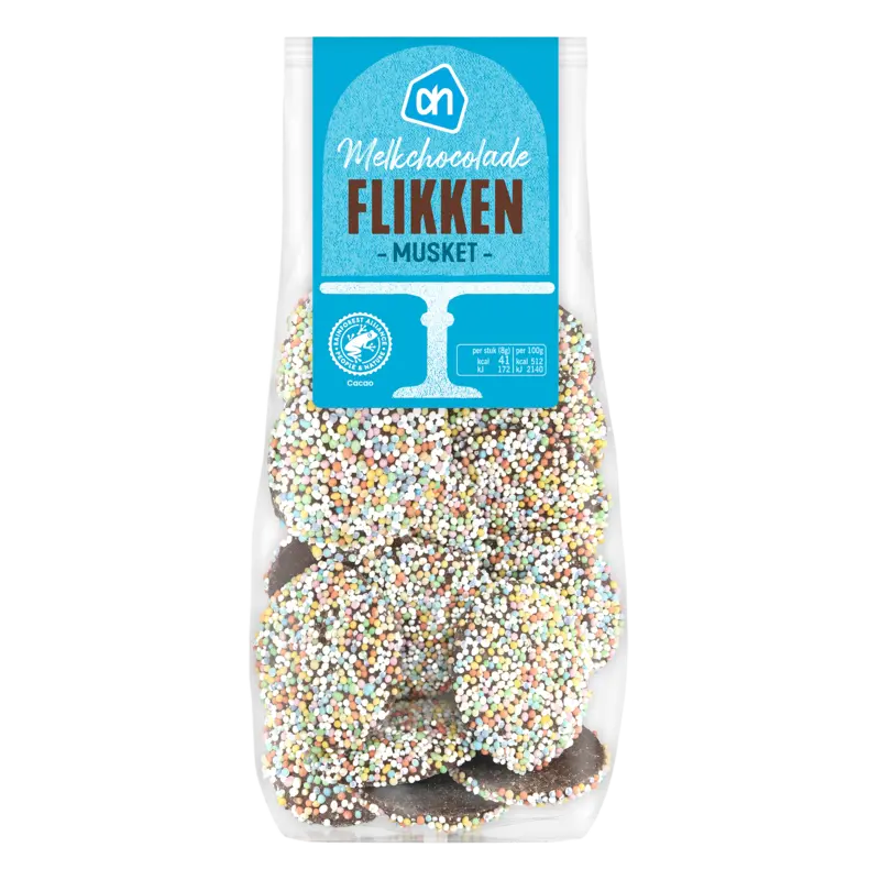 Melkchocolade flikken musket