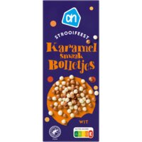 Een afbeelding van AH Strooifeest karamelsmaak bolletjes wit