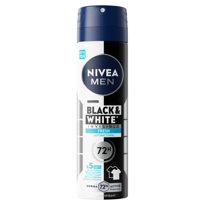 NIVEA Men black & white fresh deodorant spray