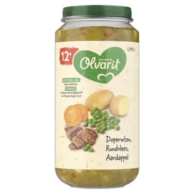 pdp-image-Olvarit 12+ mnd doperwten rundvlees aardappel