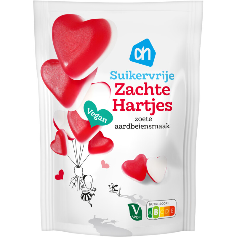 Een afbeelding van AH Love hearts suikervrij
