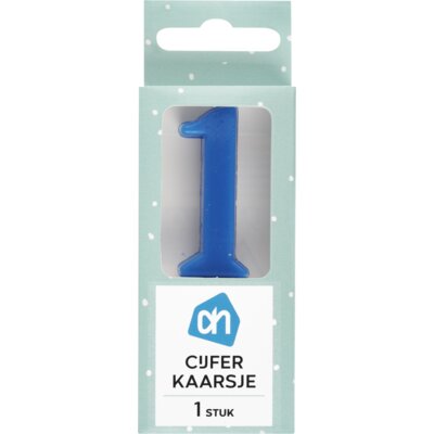 pdp-image-AH Kaars cijfer 1 kleur