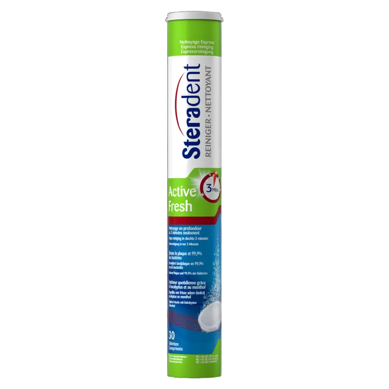 Kunstgebit reiniger active fresh