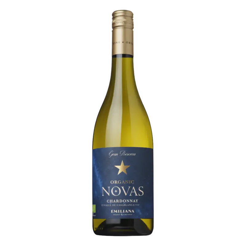 Novas Chardonnay gran reserva organic wine