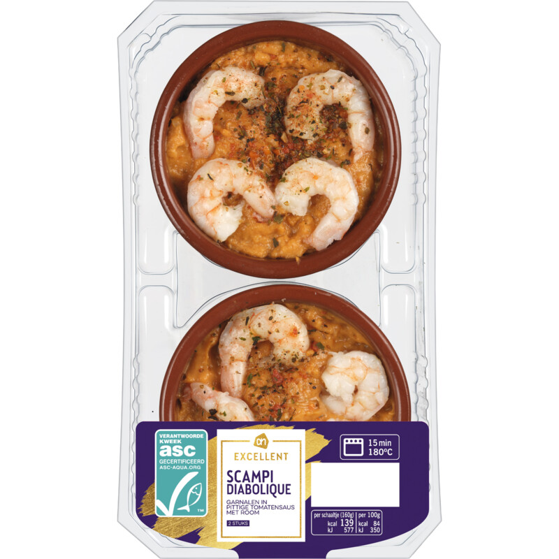 Een afbeelding van AH Excellent Scampi diabolique bel