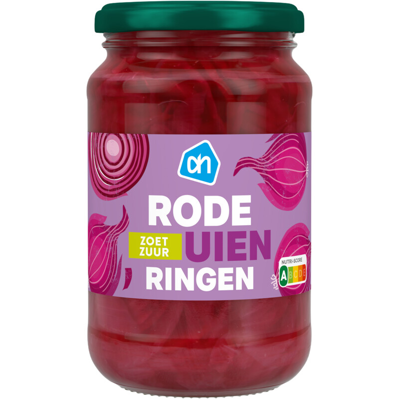 Een afbeelding van AH Rode uienringen zoetzuur
