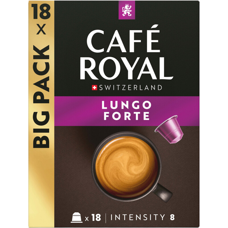 Een afbeelding van Café Royal Lungo forte capsules