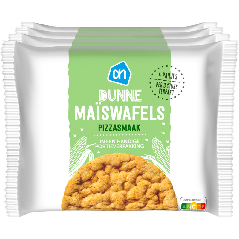 Een afbeelding van AH Dunne maïswafel pizzasmaak
