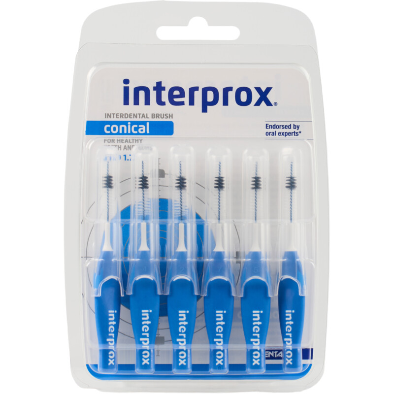 Een afbeelding van Interprox Premium Interdentale rager conical blauw