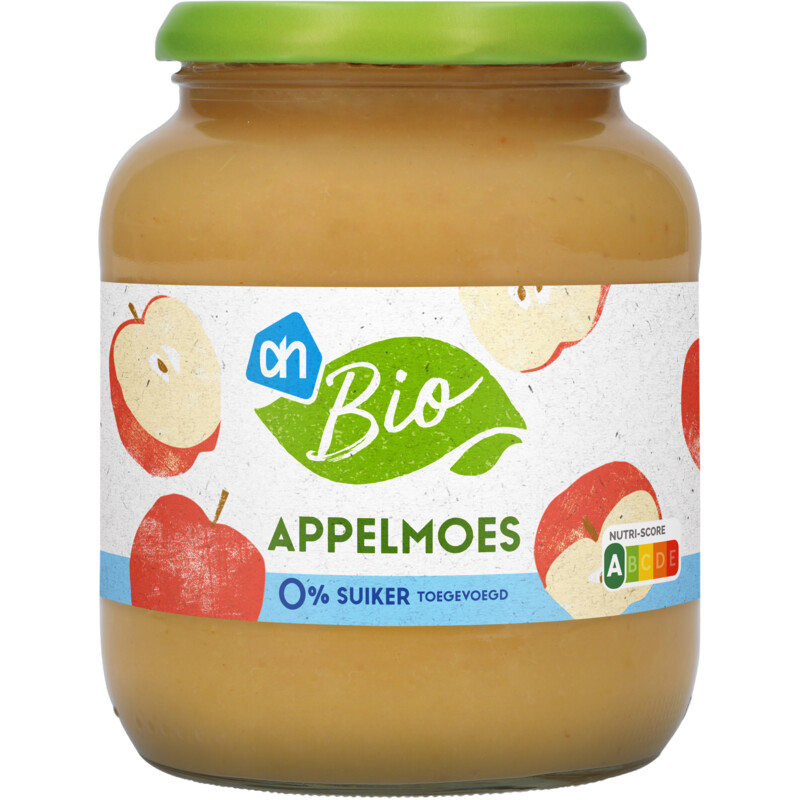 Een afbeelding van AH Biologisch Appelmoes 0% suiker toegevoegd